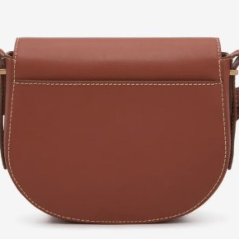 Sam Edelman Bay Leather Saddle Bag Handbag *NWT* - Picture 4 of 8